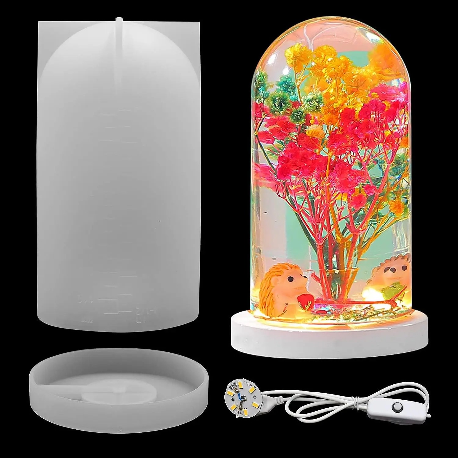 DIY Crystal Epoxy Resin Mold L - Resin Art Light incelemesi ve fiyatı
