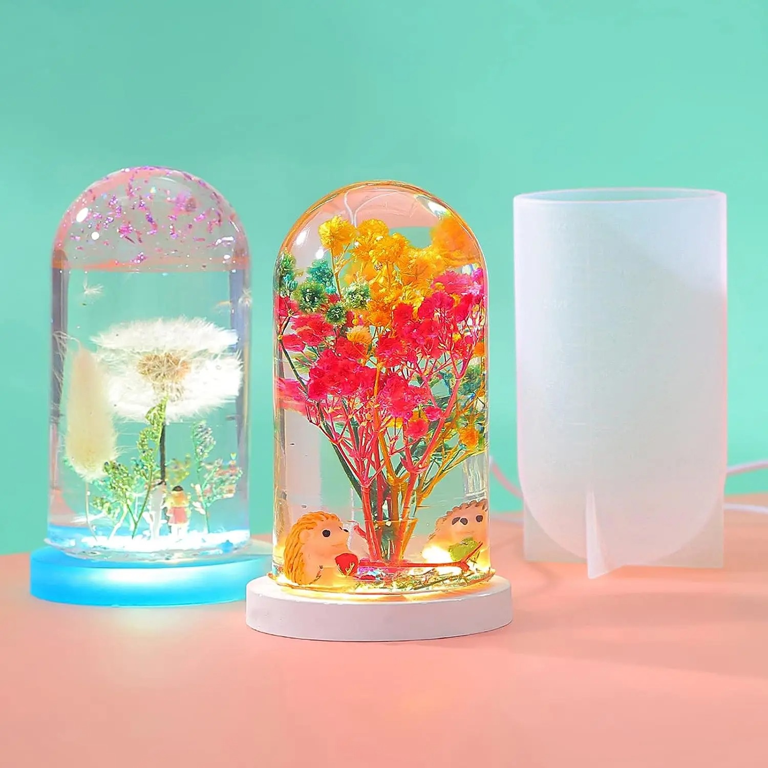DIY Crystal Epoxy Resin Mold L - Resin Art Light incelemesi ve fiyatı