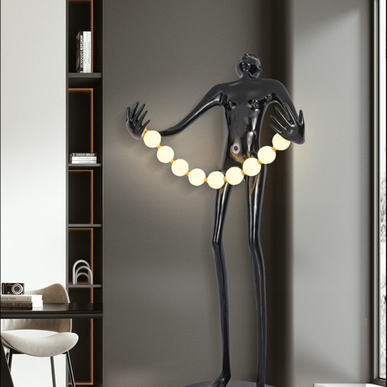 Statue Character Floor Lamp Ar - Resin Art Gallery incelemesi ve fiyatı