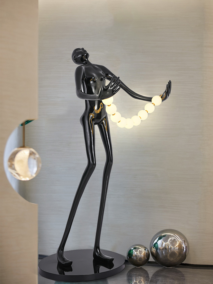 Statue Character Floor Lamp Ar - Resin Art Gallery incelemesi ve fiyatı