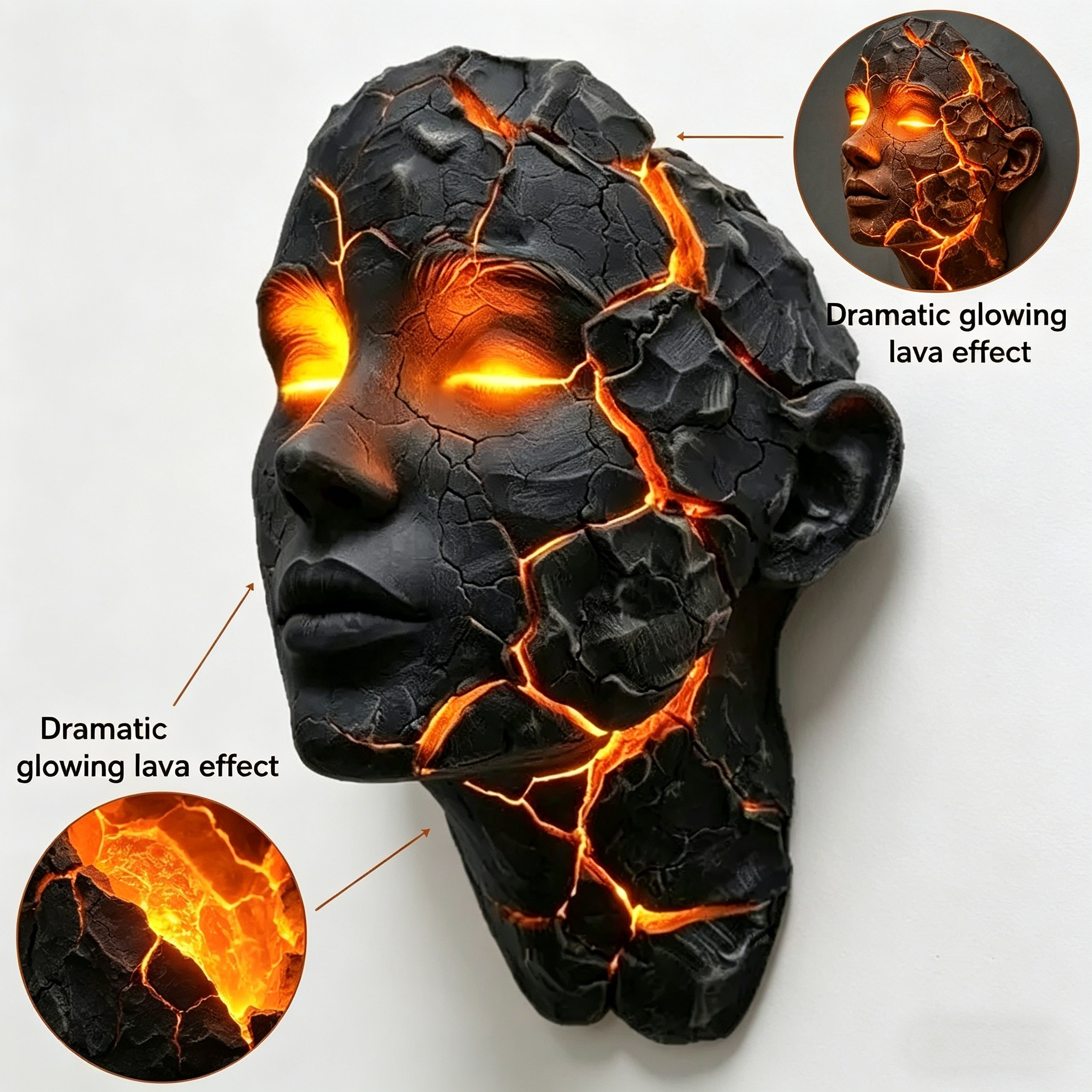 Cracked Soul Wall Lights Shatt - Resin Art Light incelemesi ve fiyatı
