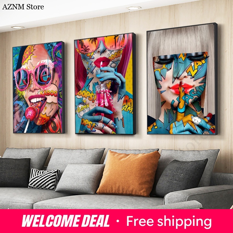 Modern Pop Graffiti Abstract W - Resin Art On Canvas incelemesi ve fiyatı