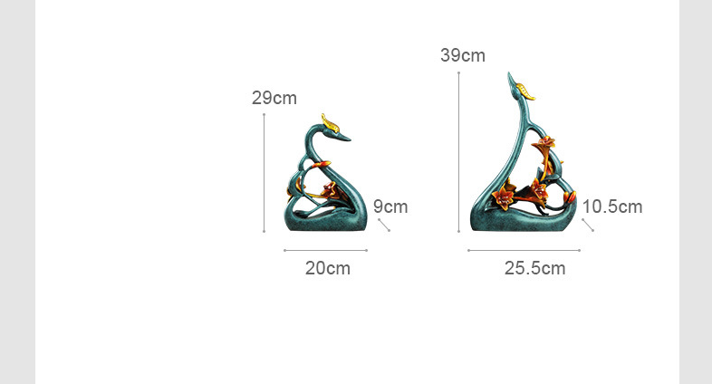 couples swan lovers art decora - Resin Art Anniversary Gift incelemesi ve fiyatı