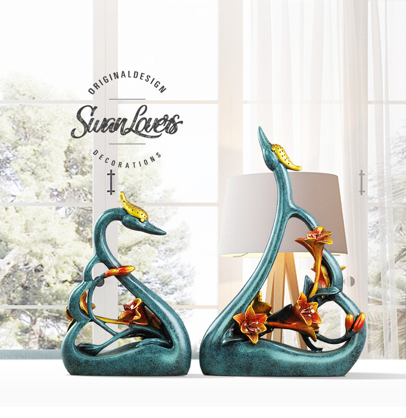 couples swan lovers art decora - Resin Art Anniversary Gift incelemesi ve fiyatı