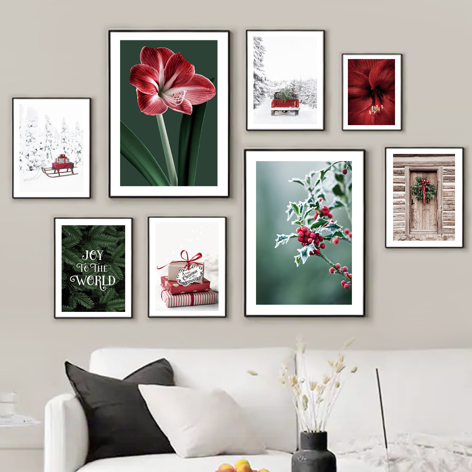 Poster Christmas Sleigh Red Ma - Resin Art Images incelemesi ve fiyatı