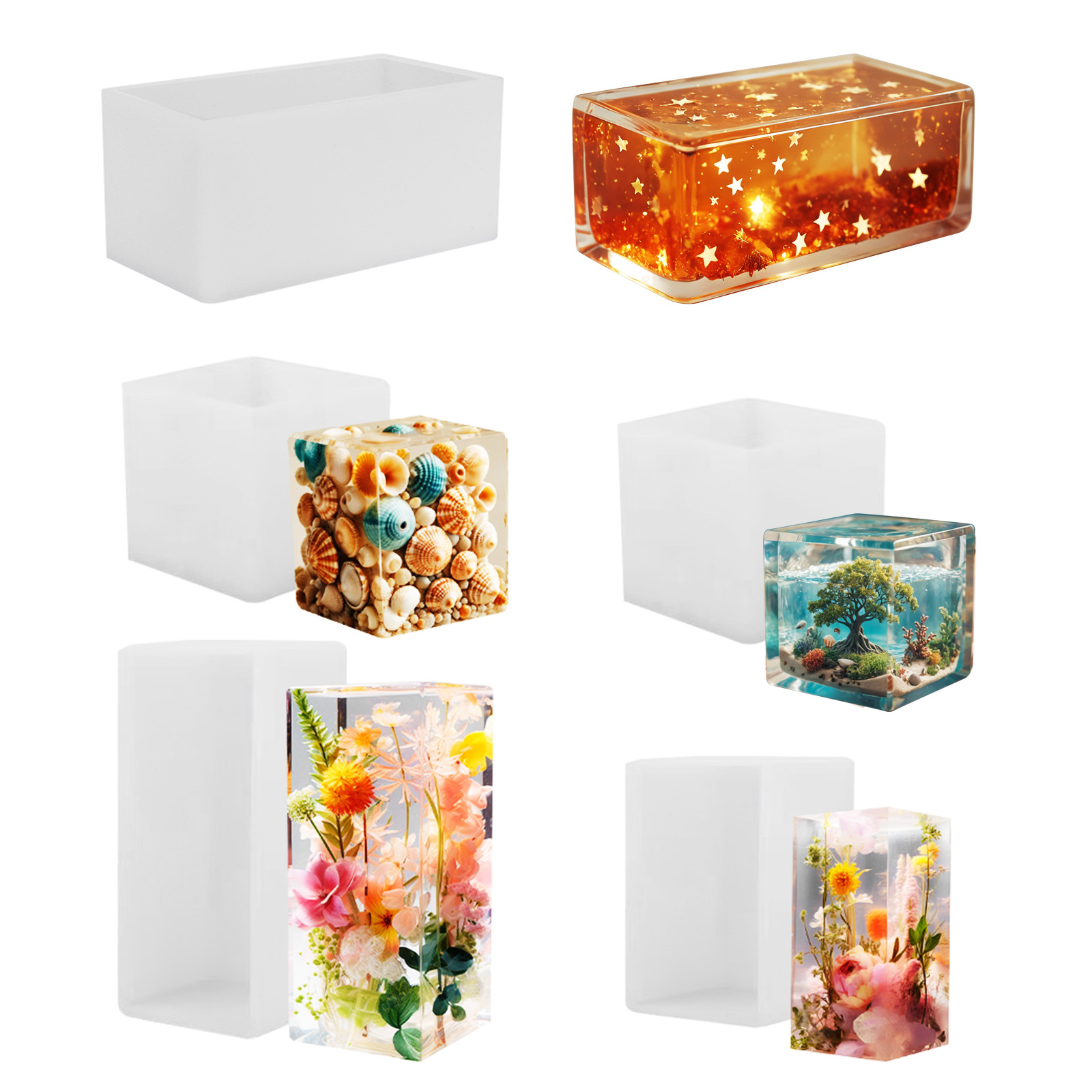 Epoxy Casting Mold Silicone Mo - Resin Art Kit With Molds incelemesi ve fiyatı