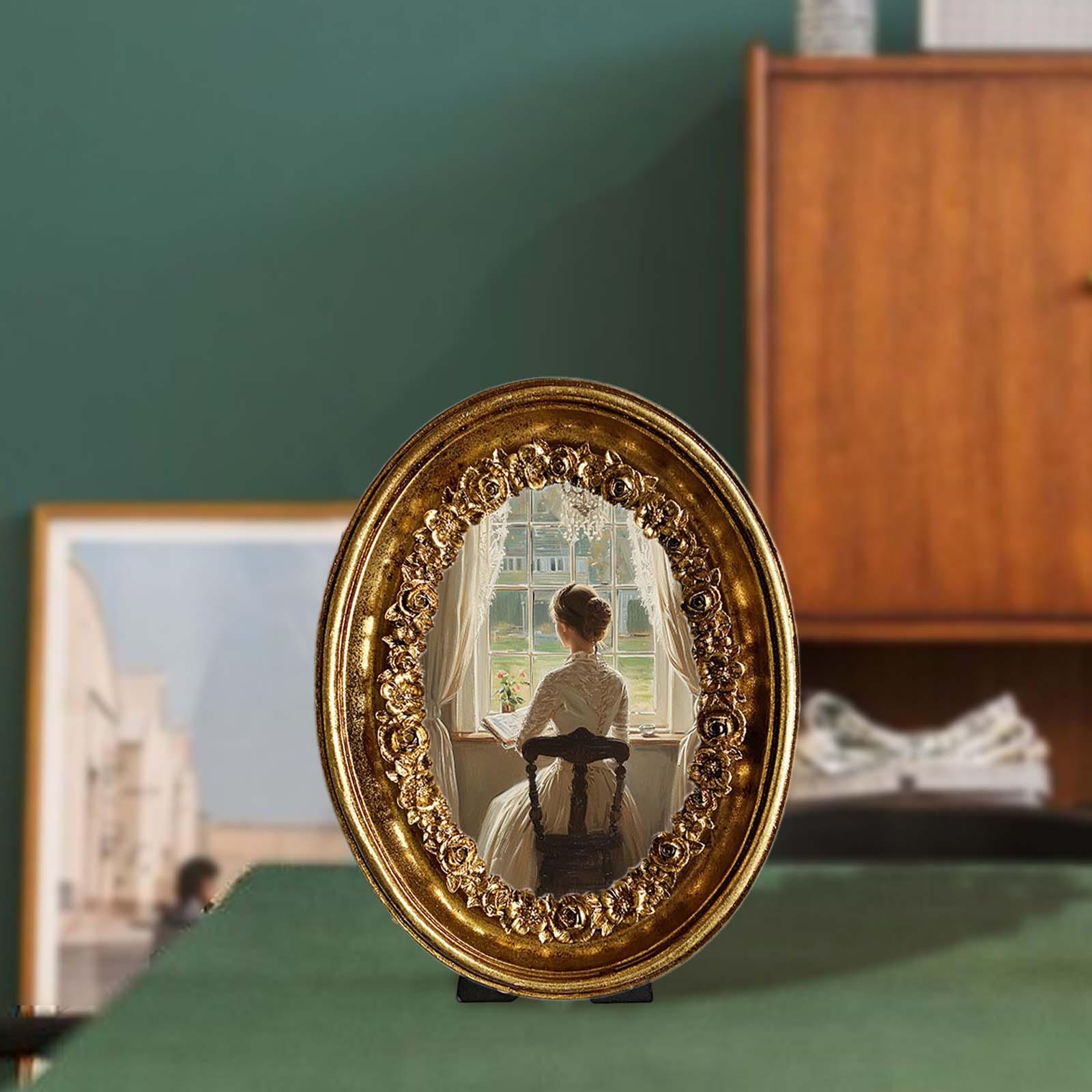 Vintage Oval Photo Frame 5.8x7 - Resin Art Gallery incelemesi ve fiyatı