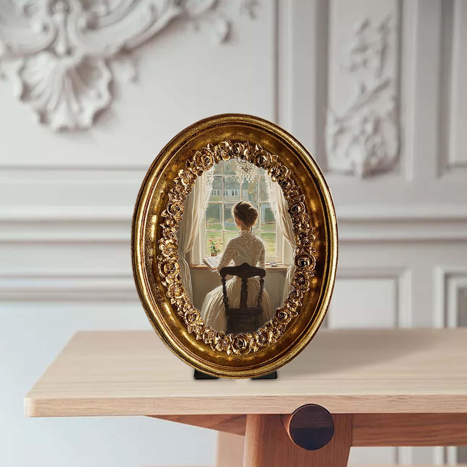 Vintage Oval Photo Frame 5.8x7 - Resin Art Gallery incelemesi ve fiyatı
