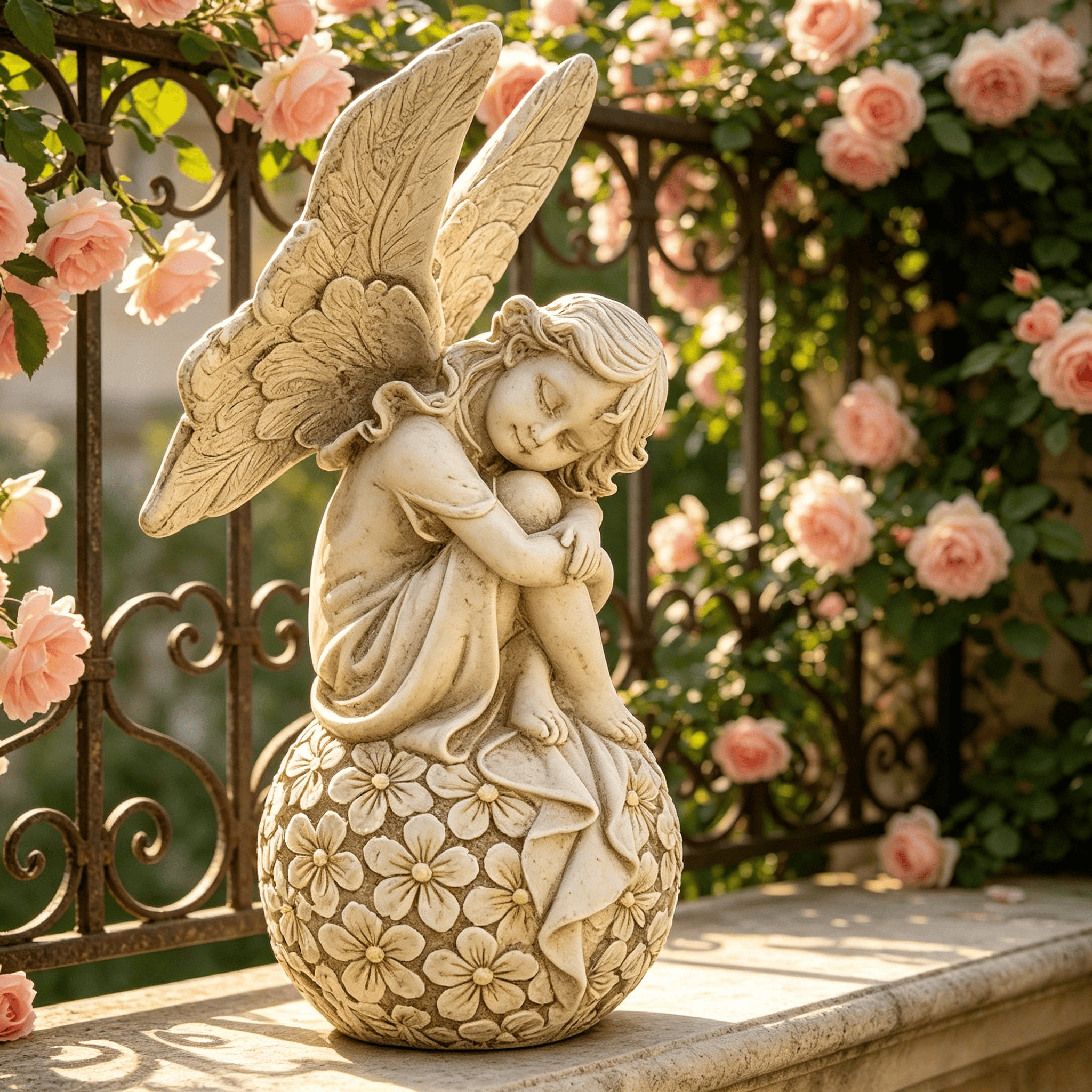 13.2-inch Garden Fairy Statue, - Resin Art Flowers incelemesi ve fiyatı