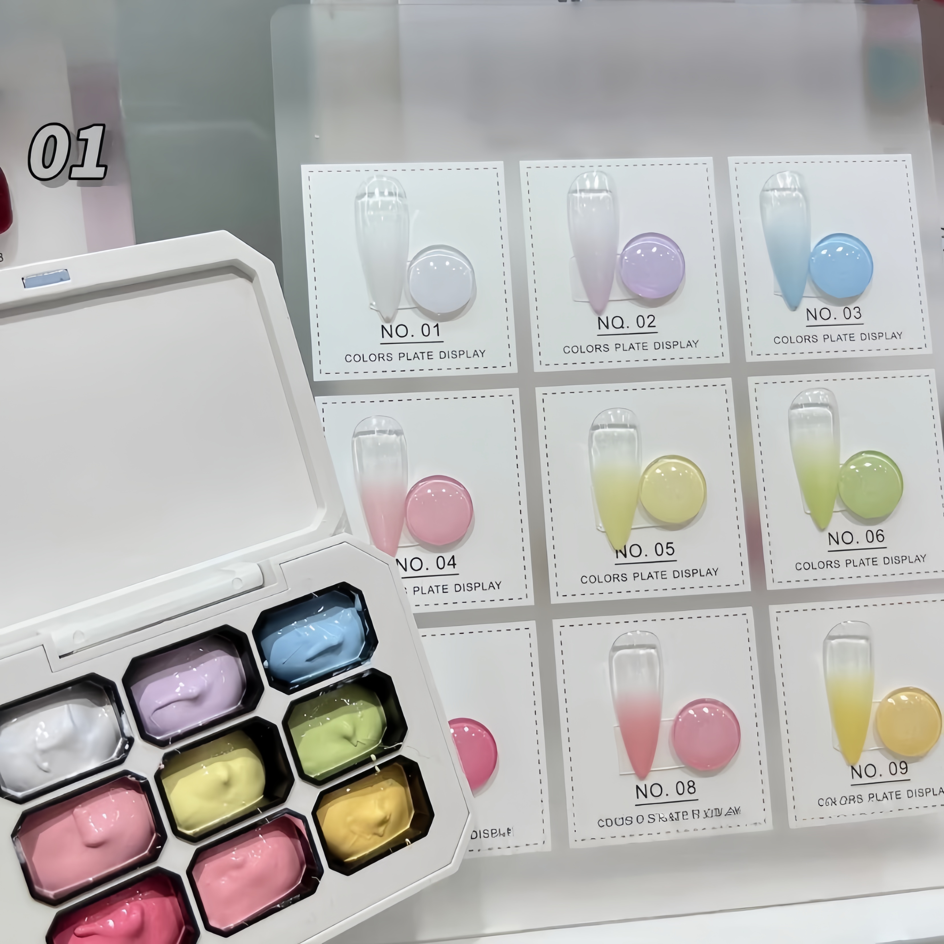 9-color solid nail polish,  Ma - Resin Art Gel incelemesi ve fiyatı