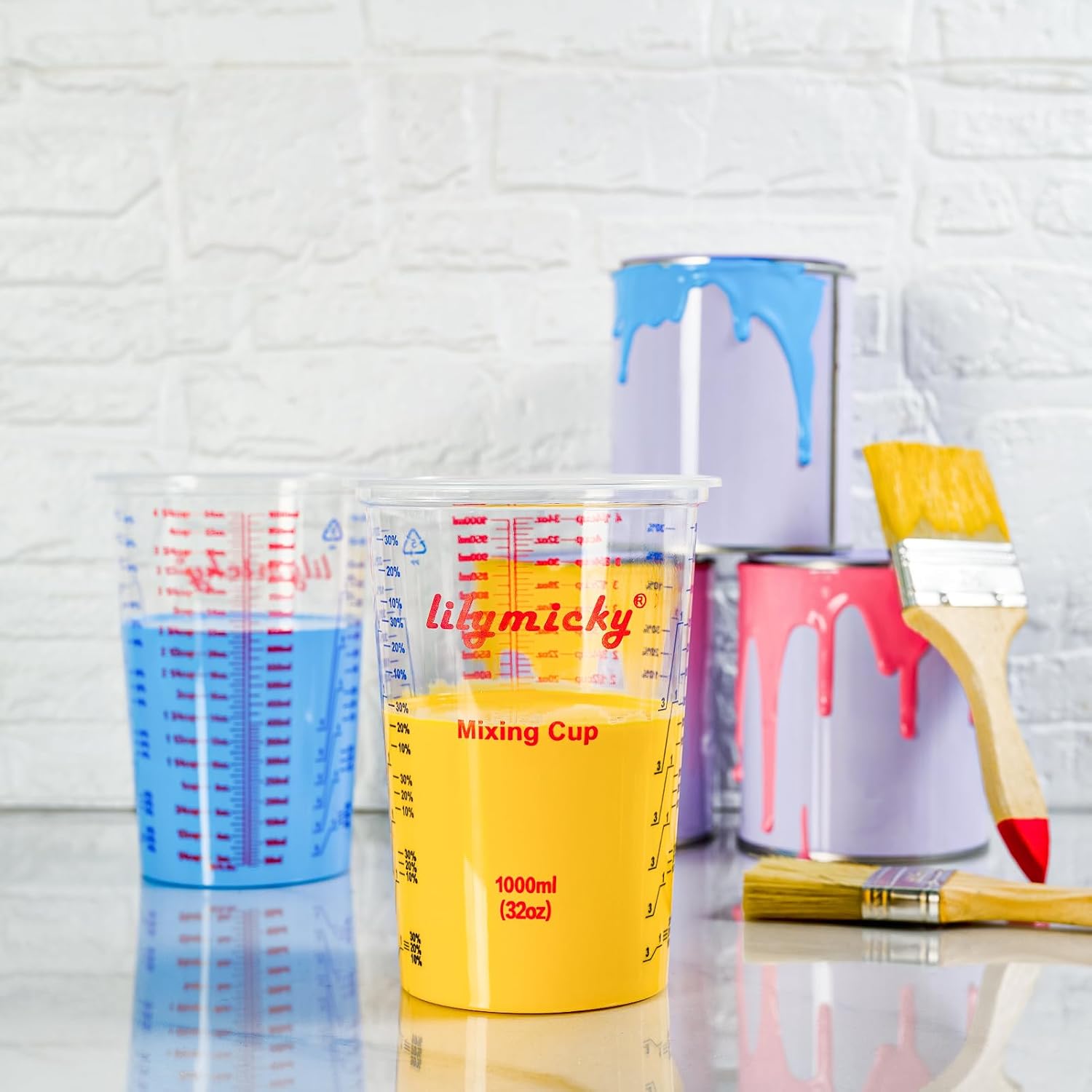 25 Pack 32 oz Plastic Measurin - Resin Art Images incelemesi ve fiyatı