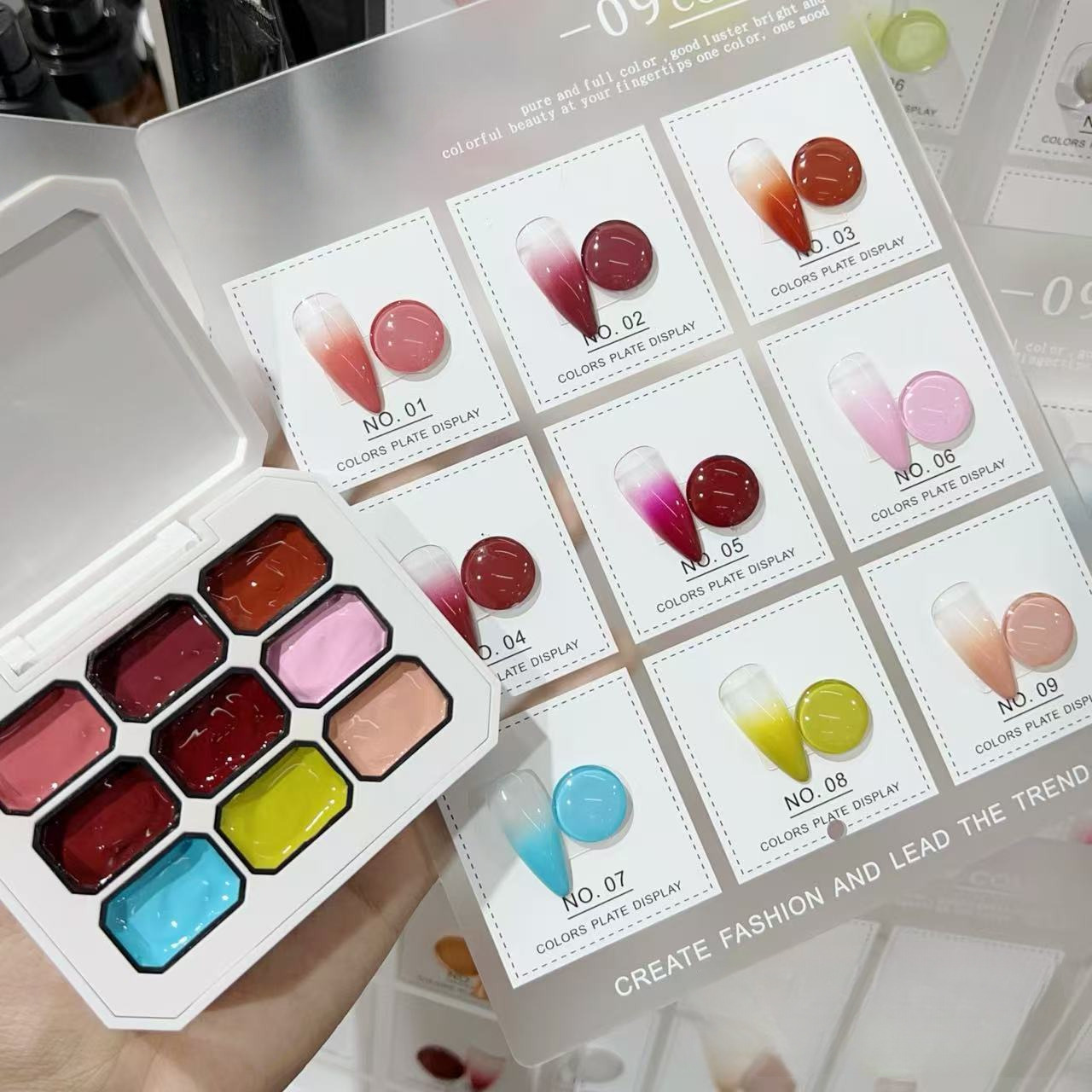 1pc Solid 9-grid Nail Patting  - Resin Art Gel incelemesi ve fiyatı