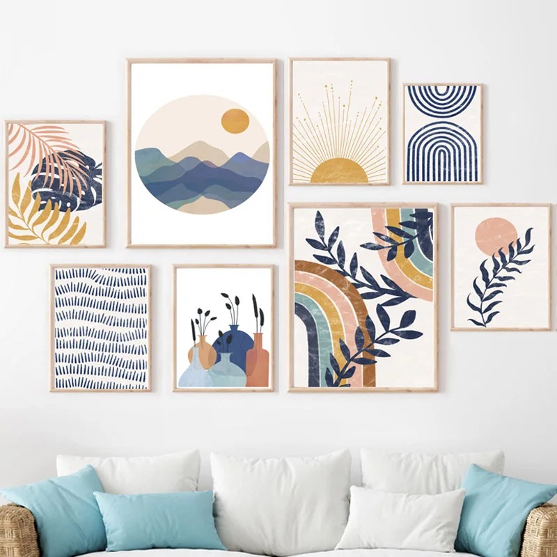 Bohemian Sun Rainbow Leaves Li - Resin Art Gallery incelemesi ve fiyatı