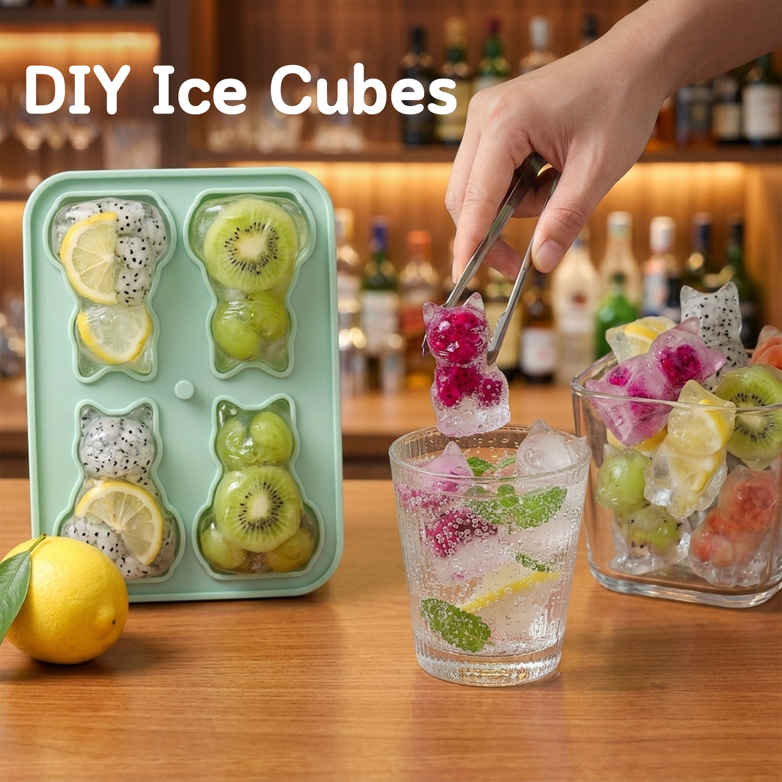 4 Cavity 3D Cat Shape Ice Make - Resin Art Cube incelemesi ve fiyatı