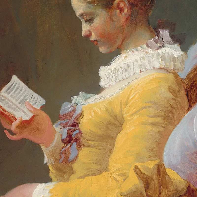 Girl Reading Vintage Oil Paint - Resin Art On Canvas incelemesi ve fiyatı