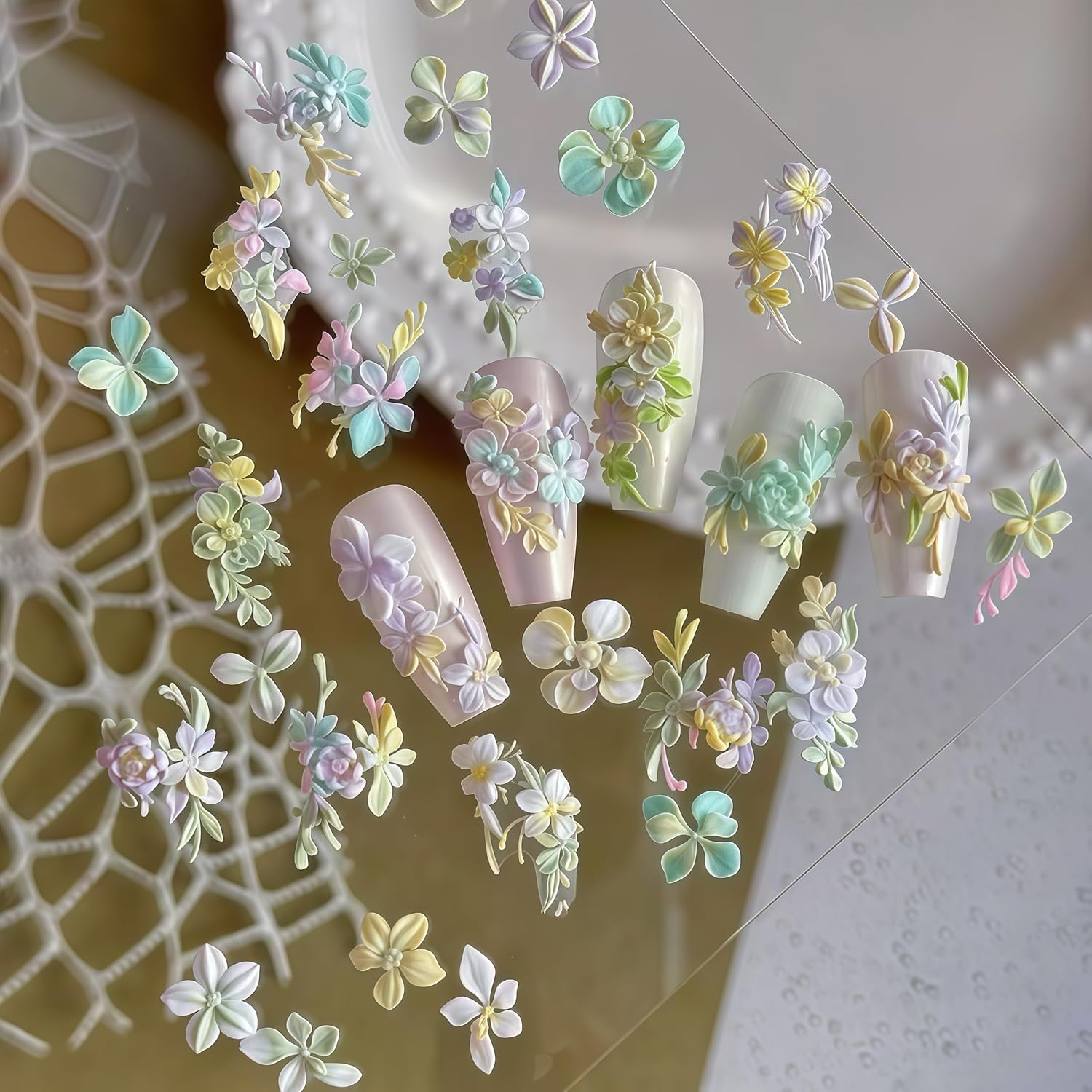 3D Flowers Nail Mold Silicone  - Resin Art Images incelemesi ve fiyatı