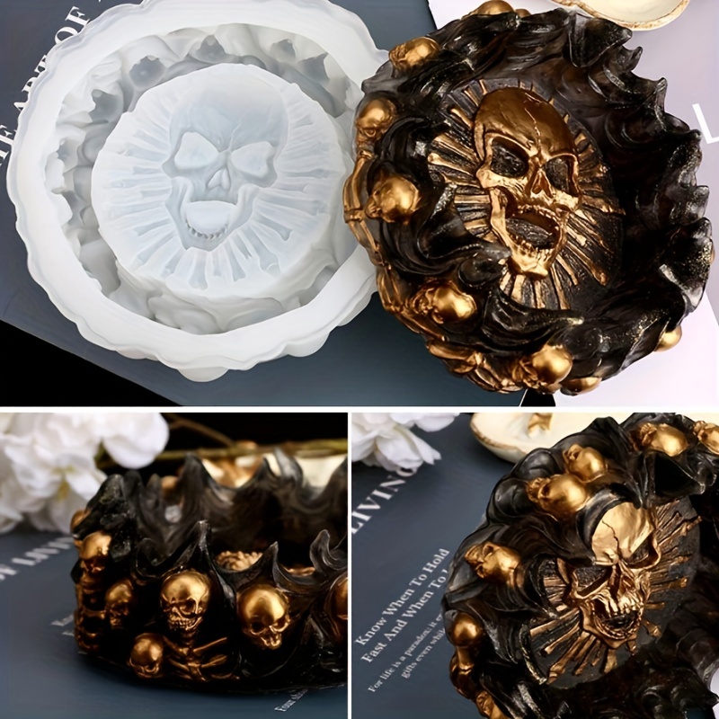 Ashtray mold, skull DIY craft  - Resin Art Kit With Molds incelemesi ve fiyatı