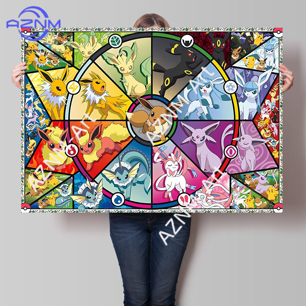 Print on Canvas Pokemon Eeveel - Resin Art On Canvas incelemesi ve fiyatı