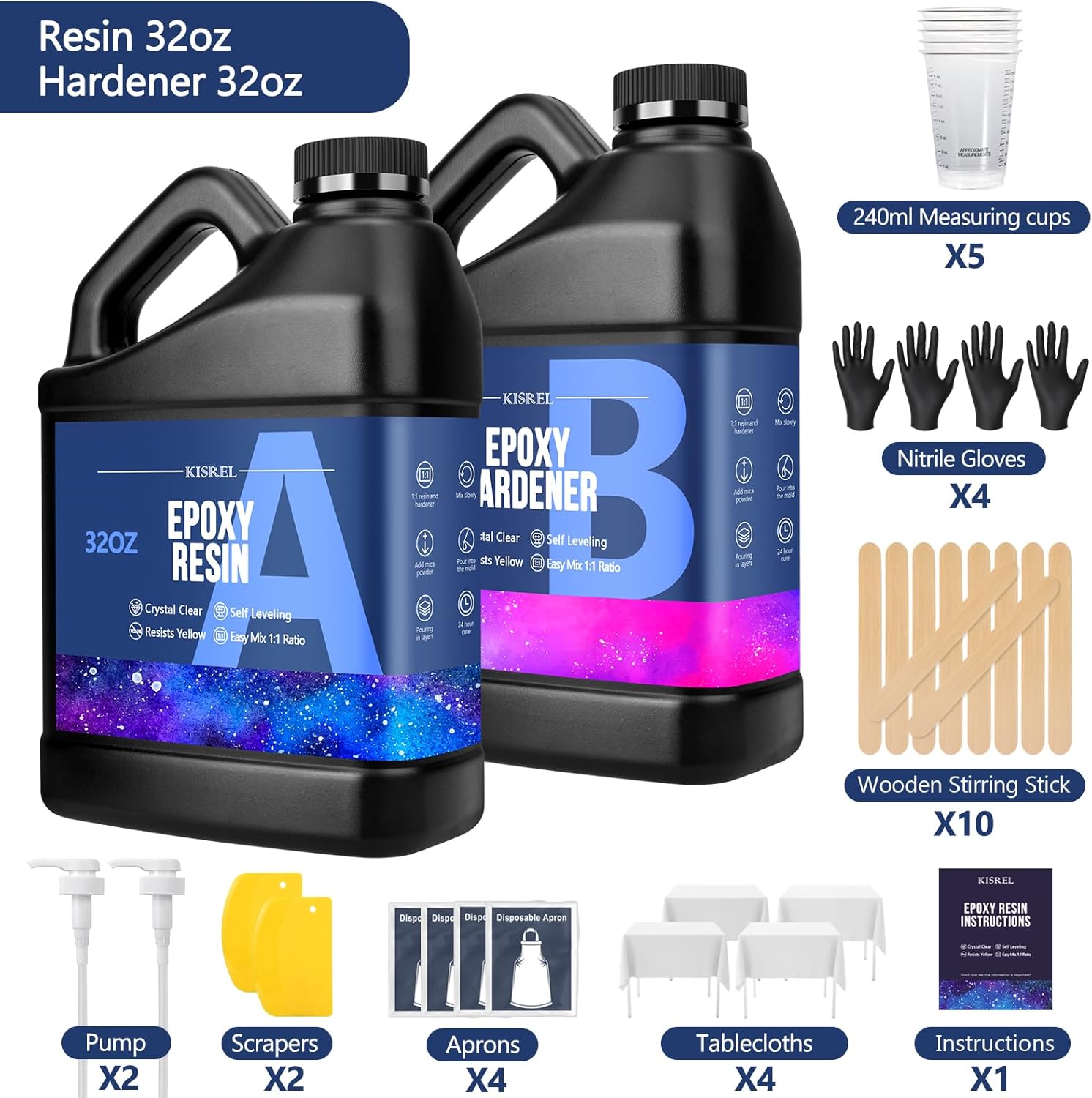 Crystal Clear Epoxy Resin Kit  - Resin Art Images incelemesi ve fiyatı