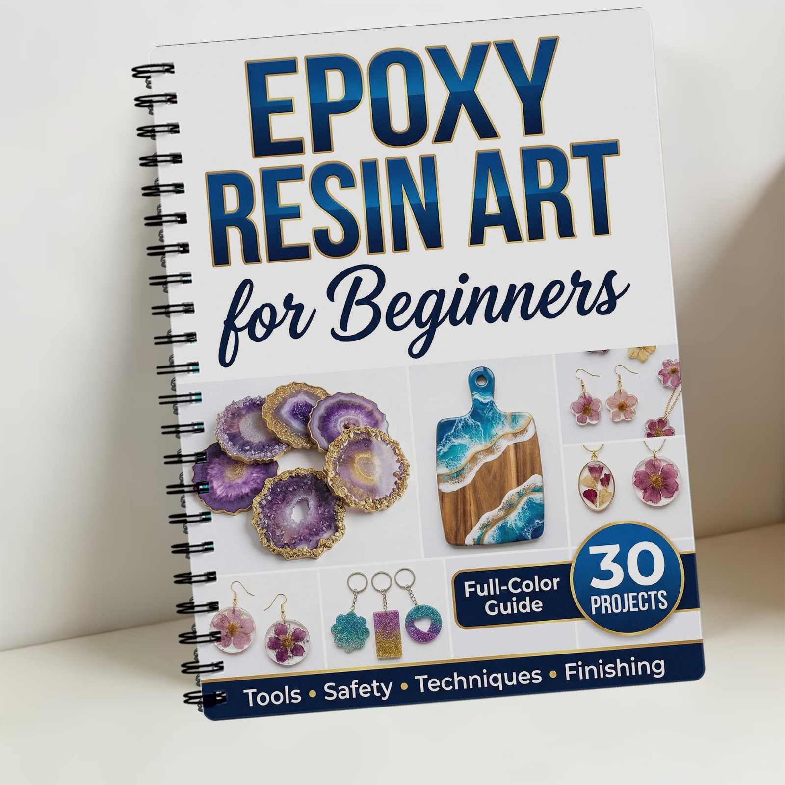 Epoxy Resin Art Book Guide Lea - Resin Art Guide Book incelemesi ve fiyatı