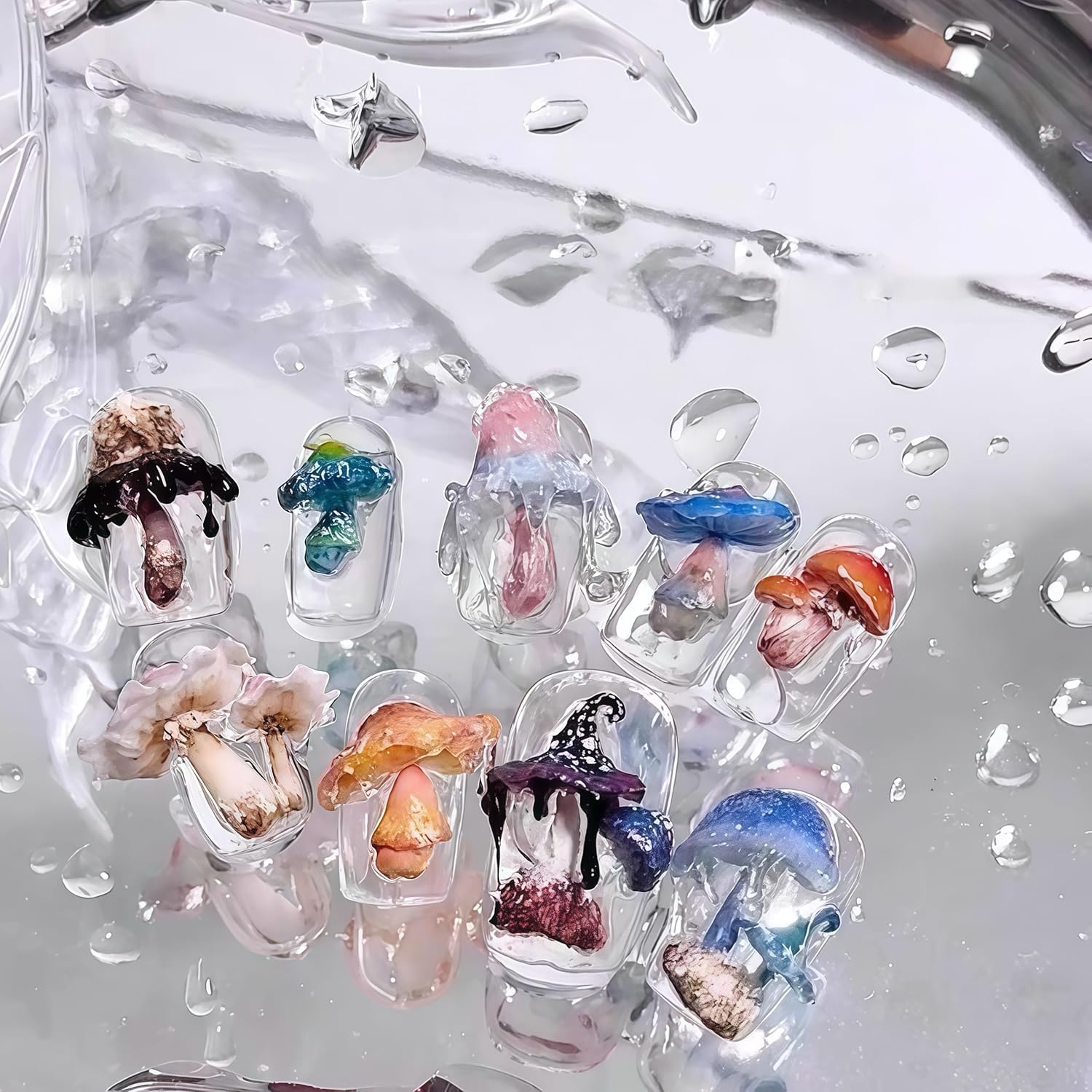 3D Mushroom Nail Mold Silicone - Resin Art Images incelemesi ve fiyatı