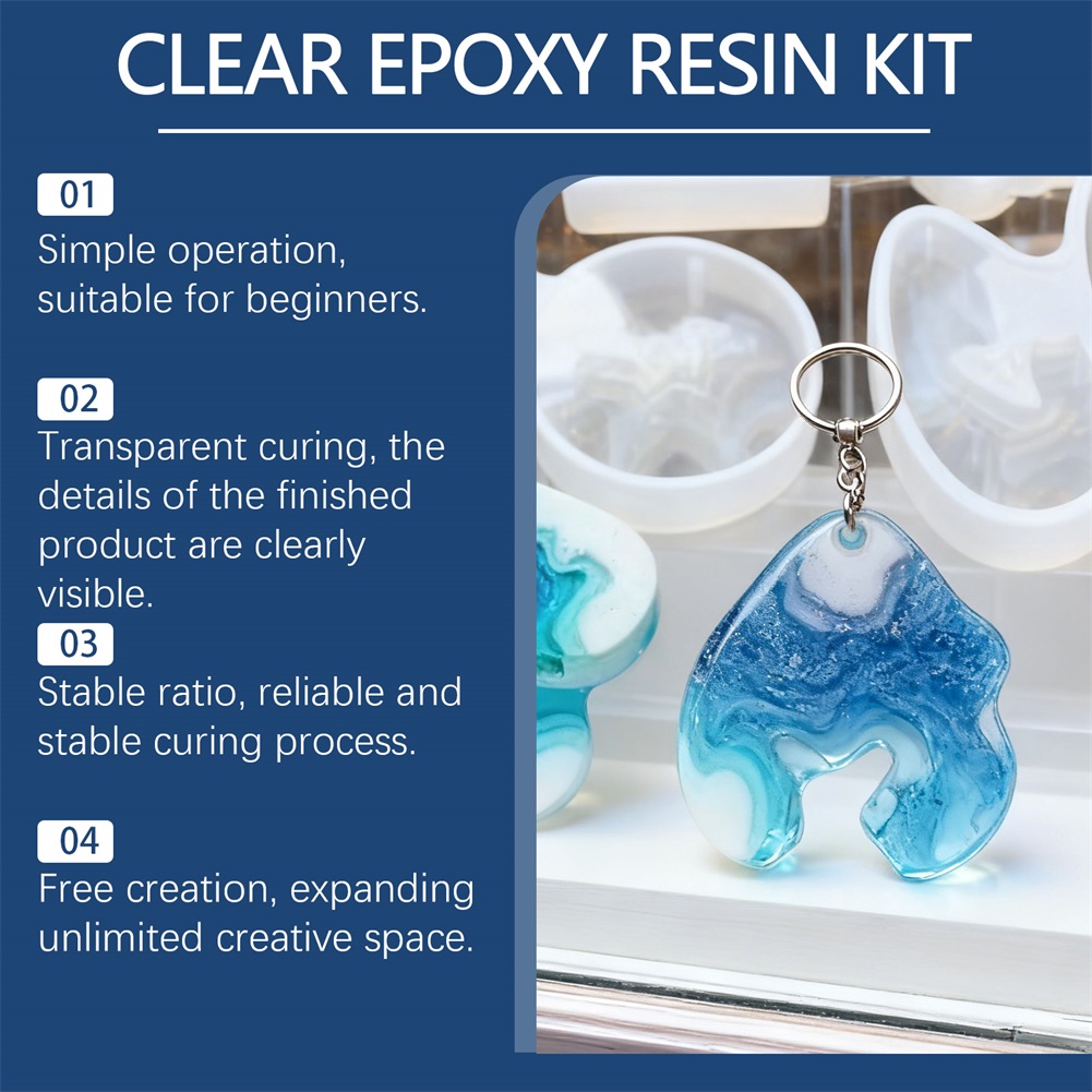 DIY Crystals Clear Epoxys Resi - Resin Art Kit With Molds incelemesi ve fiyatı