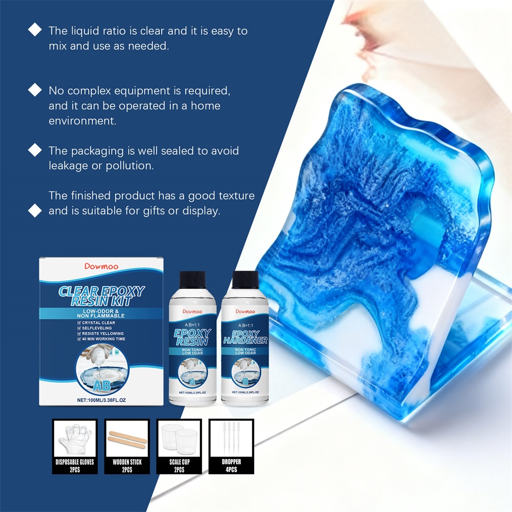 DIY Crystals Clear Epoxys Resi - Resin Art Kit With Molds incelemesi ve fiyatı