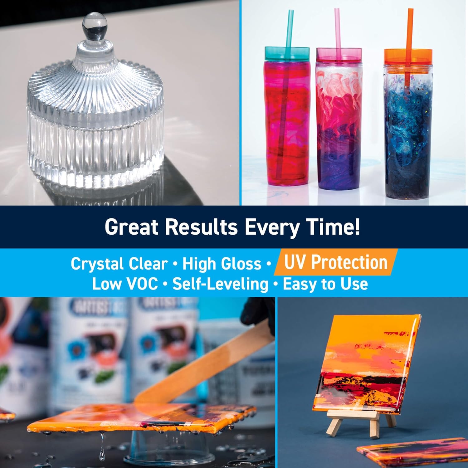 Epoxy Resin Kit 32 Oz Quart wi - Resin Art Images incelemesi ve fiyatı
