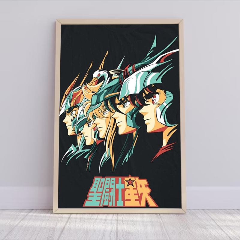 Saint Seiya Anime Poster Decor - Resin Art On Canvas incelemesi ve fiyatı