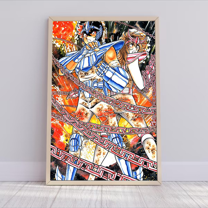 Saint Seiya Anime Poster Decor - Resin Art On Canvas incelemesi ve fiyatı