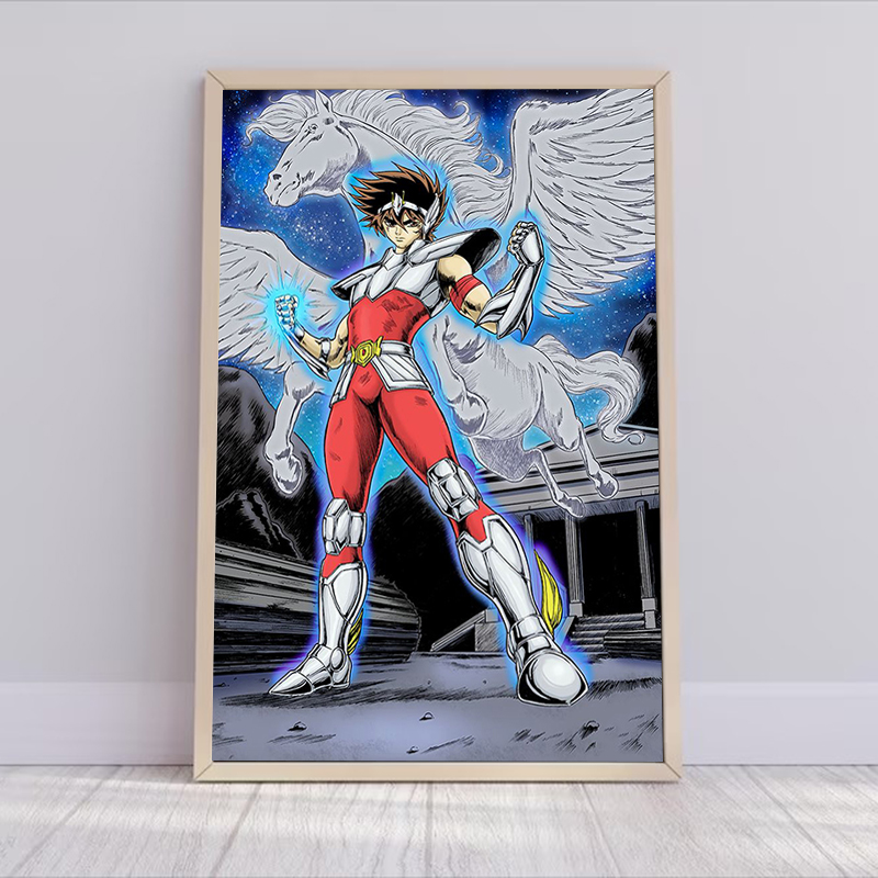 Saint Seiya Anime Poster Decor - Resin Art On Canvas incelemesi ve fiyatı