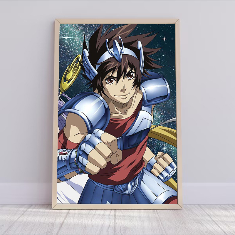 Saint Seiya Anime Poster Decor - Resin Art On Canvas incelemesi ve fiyatı
