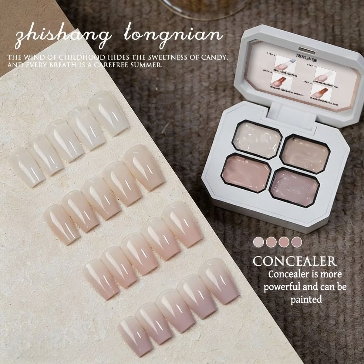 4 Colors Gradient pink ，nude P - Resin Art Gel incelemesi ve fiyatı