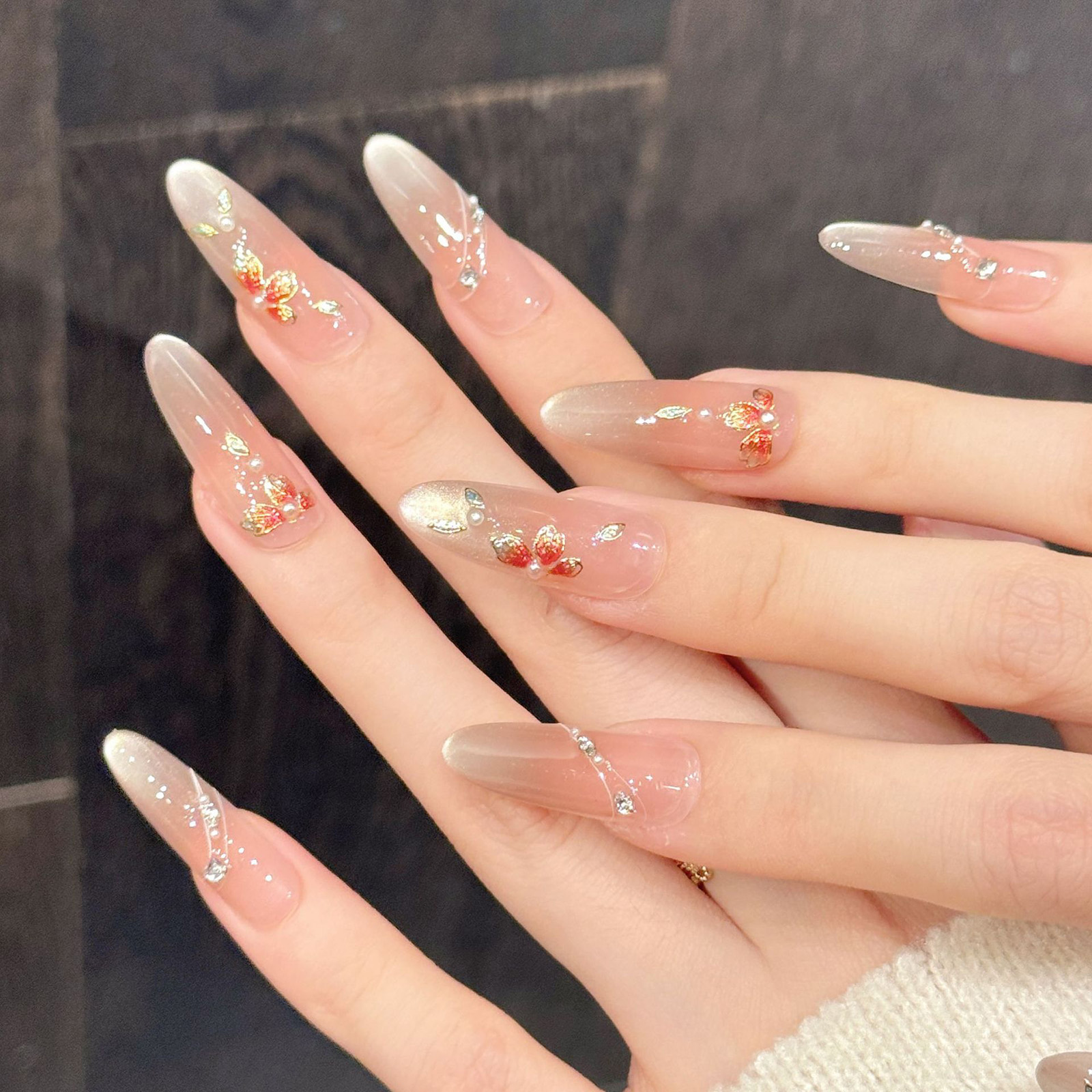 10pcs Handmade Fake Nails Pres - Resin Art Flowers incelemesi ve fiyatı