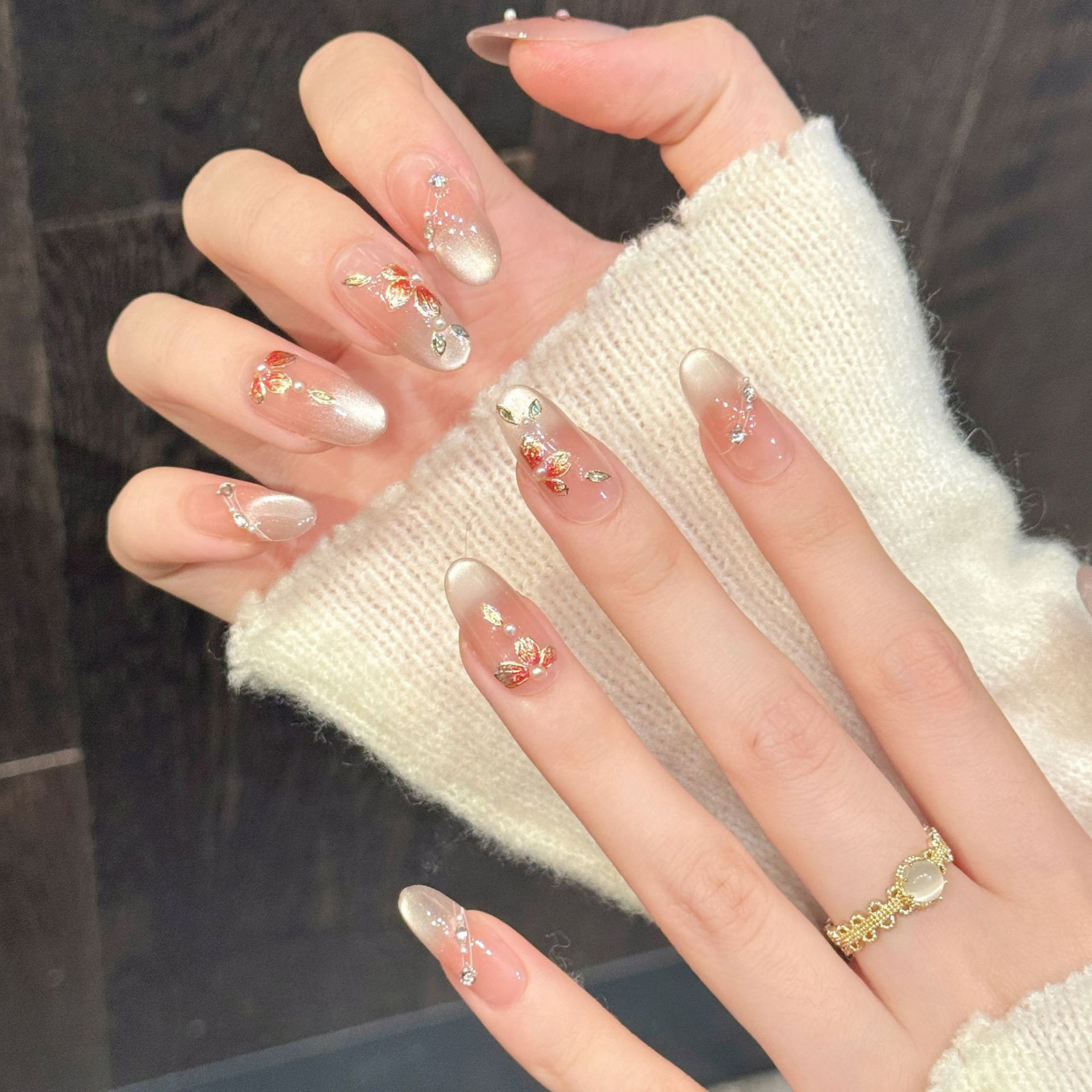 10pcs Handmade Fake Nails Pres - Resin Art Flowers incelemesi ve fiyatı