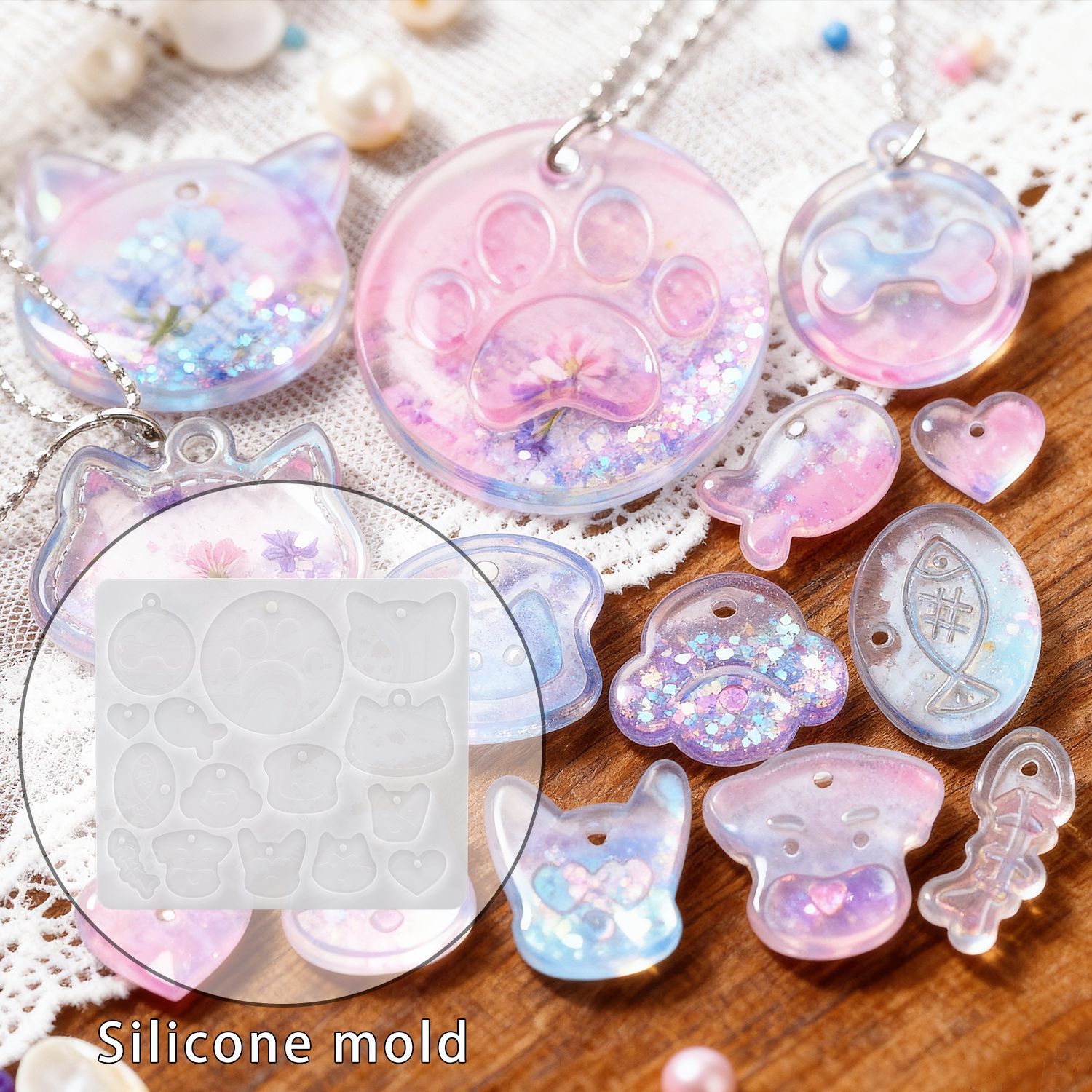 DIY pet tag pendant resin mold - Resin Art Mold incelemesi ve fiyatı