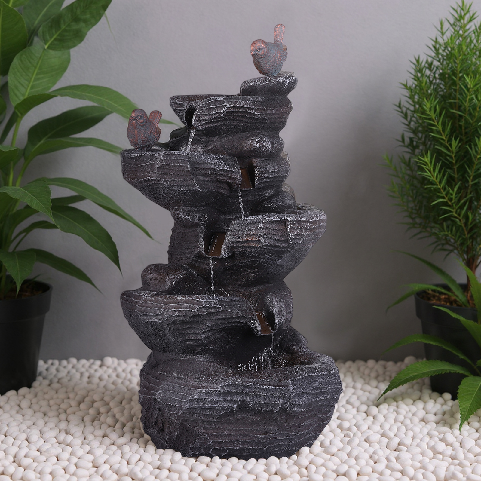 27in H 5-Tier Cascading Rock W - Resin Art Light incelemesi ve fiyatı